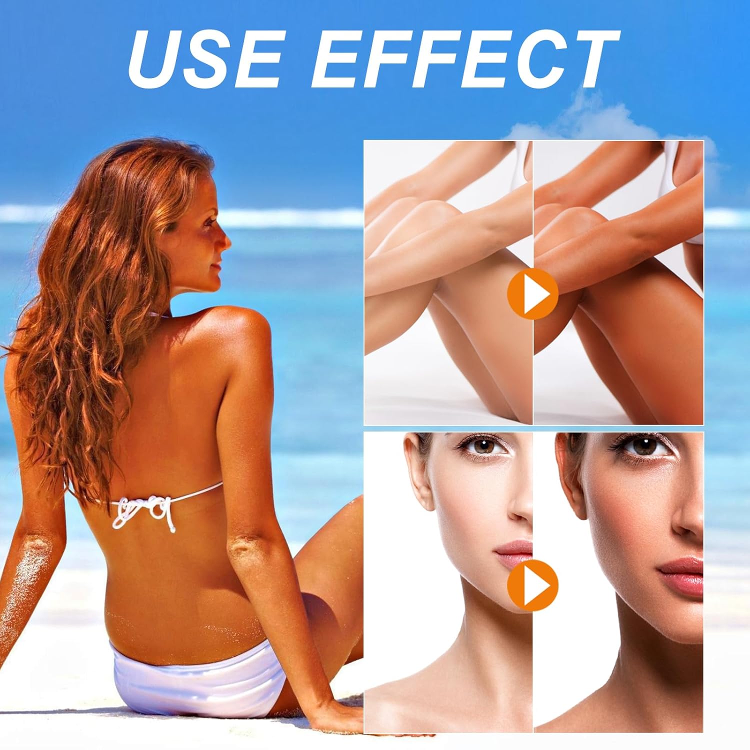 Summer Glow Self Tanning Mousse - Before After